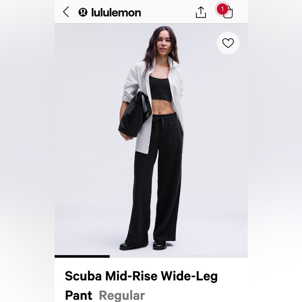 Lululemon scuba pants black